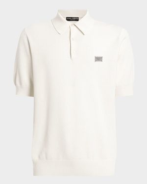 Men's Plaque Polo Shirt