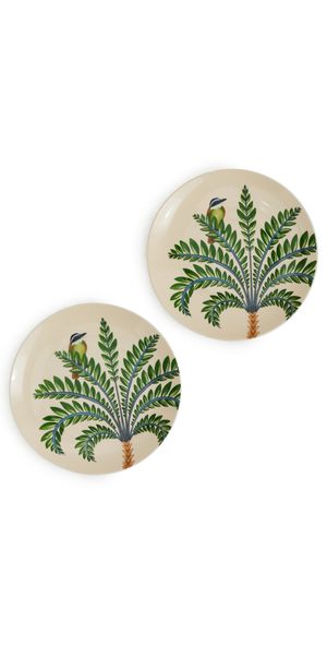 FARM Rio Floral Nature Dessert Plates Set of 2 Multi One Size