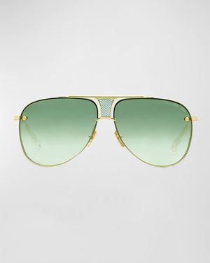 Men's Decade-Two Titanium Aviator Sunglasses