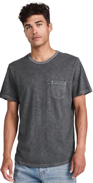 Marine Layer Relaxed Heavy Slub Pocket Tee Forged Iron L