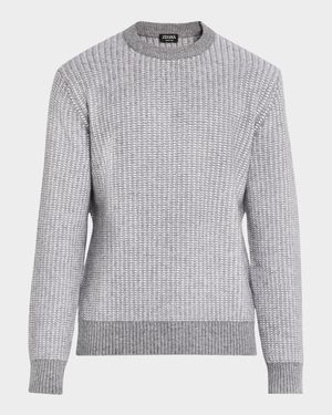 Men's Jacquard Crewneck Sweater