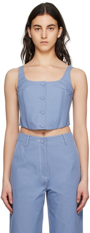 Anna Quan Débardeur Mae bleu