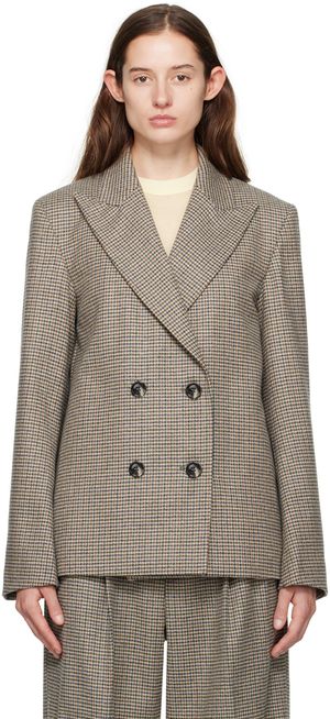 Teurn Studios Veston Owen beige exclusif à SSENSE