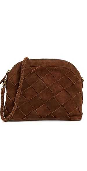 Bembien Carmen Grande Weave Bag Brown Suede One Size