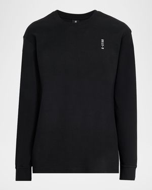 Men's Organic Cotton Graphic Text Long-Sleeve T-Shirt