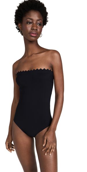 Karla Colletto Inés Bandeau One Piece Black 12