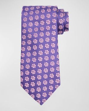 Men's Silk Floral Jacquard Tie