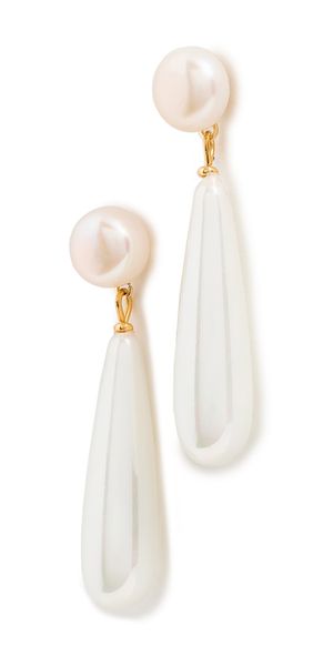 SHASHI Linnea Pearl Earrings Pearl One Size