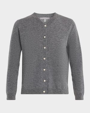 Cashmere Pearlescent Button Cardigan