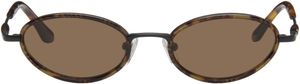 BONNIE CLYDE Black & Brown Voodoo Sunglasses