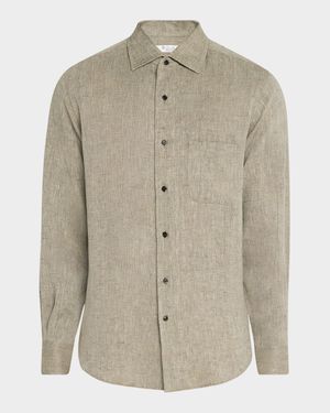 Men's Andre Summer Linen Casual Button-Down Shirt