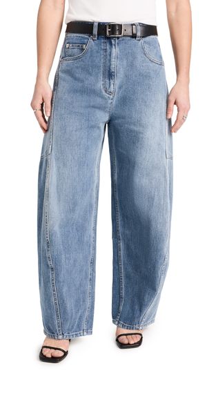 Tibi Petite Classic Wash Denim Sid Jeans Classic Blue 27