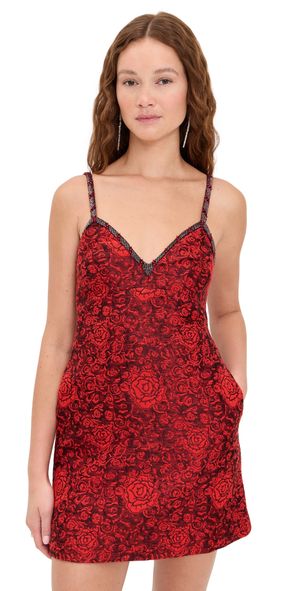 SALONI Boa B Dress Scarlet Rose/Emb 10