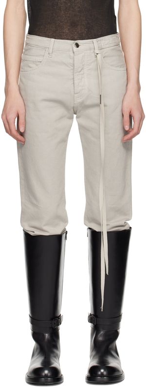 Ann Demeulemeester Beige Govaart Jeans