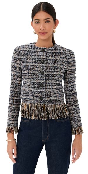 Veronica Beard Lyons Jacket Navy Multi 4