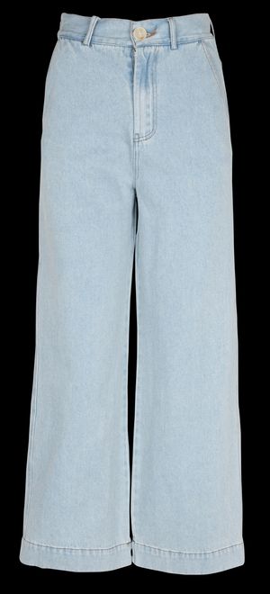 See U Soon - Jean large en coton - Taille 42 - Bleu