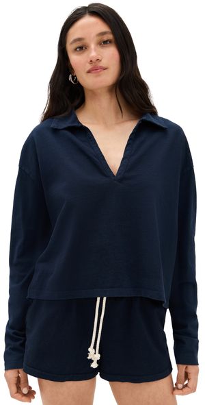 perfectwhitetee Tenessee Jersey Collared Shirt Navy XS