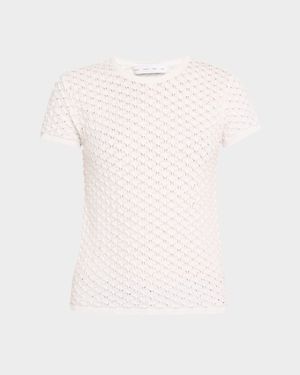 Quincy Short-Sleeve Crochet Top