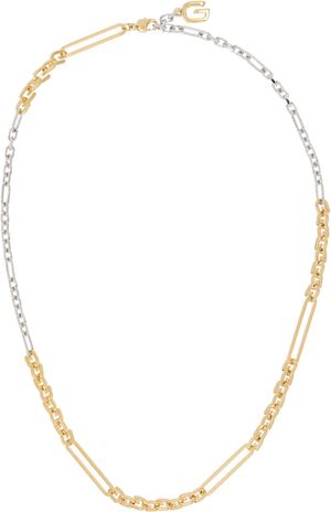 Givenchy Gold & Silver 'G' Link Necklace