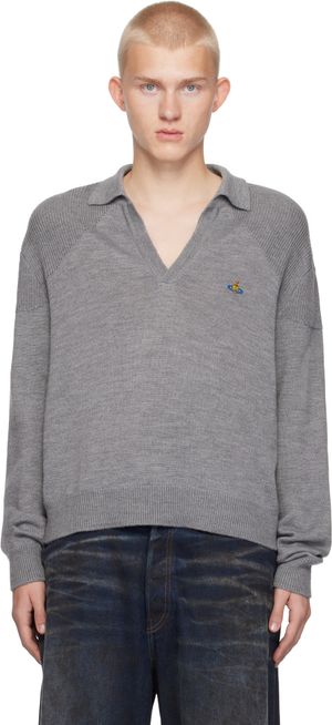 Vivienne Westwood Gray Football Polo