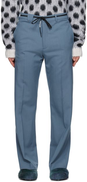 Marni Blue Drawstring Trousers
