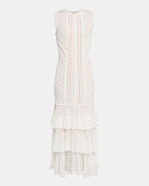 Maceio Sleeveless Lace Maxi Dress