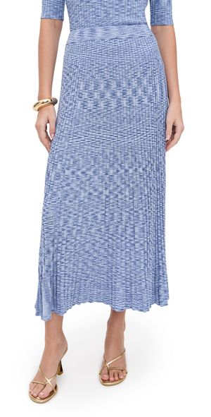 Zimmermann Mouline Midi Skirt Blue Multi 3