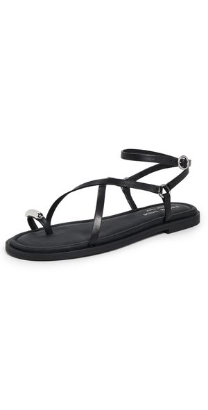 rag & bone Geo Strappy Ring Sandals Black 39.5