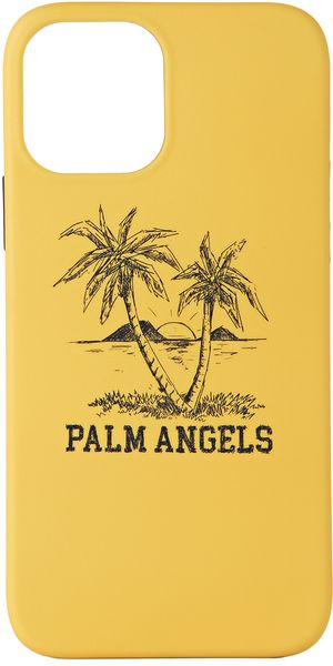Palm Angels Étui pour iPhone 12/12 Pro jaune à image