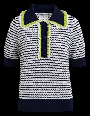 Essentiel Antwerp - Polo à rayures - Taille XL - Bleu