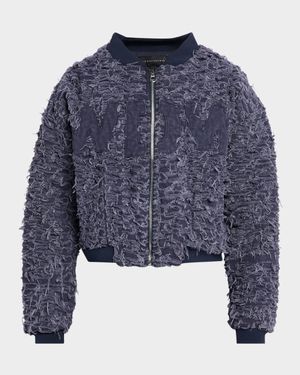 Men's Husk Distressed Bomber Jacket