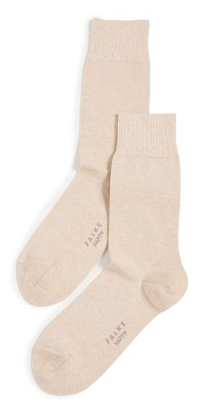 Falke Happy 2 Pack Socks Sand Melange 43-46
