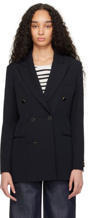 A.P.C. Navy Anastasia Barbieri Edition Corta Blazer