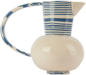 Henry Holland Studio SSENSE Exclusive Blue & White Stripe Water Jug