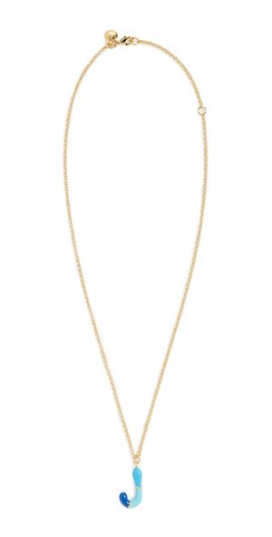 MAYAMAR Enamel Initial Necklaces E One Size