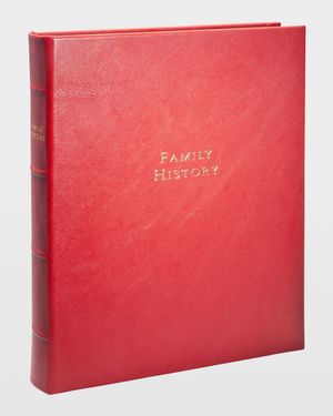 Family History Leather Bound Book