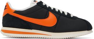 Nike Black & Orange Cortez Textile Sneakers