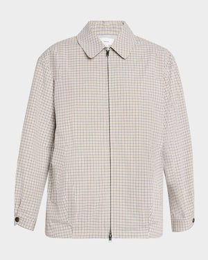 Oversized Gardeners Check Bomber Jacket