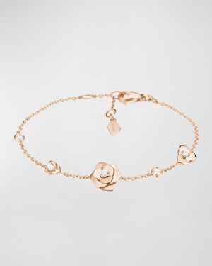 Rose 18K Rose Gold Bracelet with Diamonds