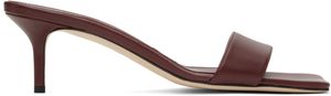 Aeyde Burgundy Ilvy Leather Mules