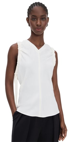 Helmut Lang Ah Ruched Top Ivory 4