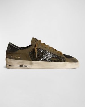 Men's Stardan Leather & Mesh Low-Top Sneakers