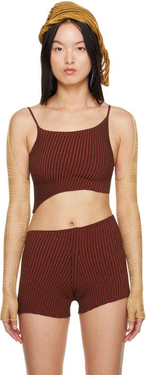 Isa Boulder SSENSE Exclusive Gold Lacework Sleeves