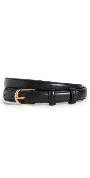 Nili Lotan Jane Belt Black/Shiny Brass 85