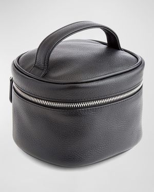 Personalized Leather Compact Cosmetic Bag
