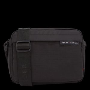 Tommy Hilfiger - Sac bandoulière en fibres recyclées mélangées - Taille Unique - Noir