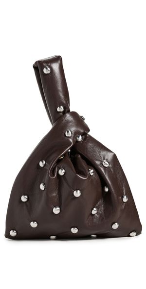 Nanushka Jen Mini Bag Coffee Grounds/Silver One Size