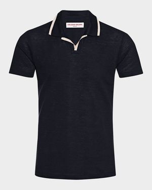 Men's Felix Linen Pique Polo Shirt