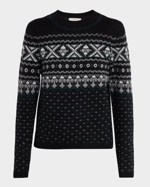 Cashmere Fairisle Crewneck Sweater