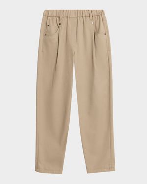 Baggy Cotton Poplin Pants